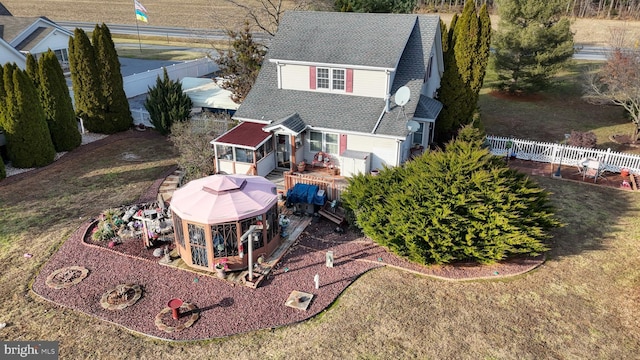 birds eye view of property