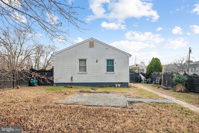 view of back of property