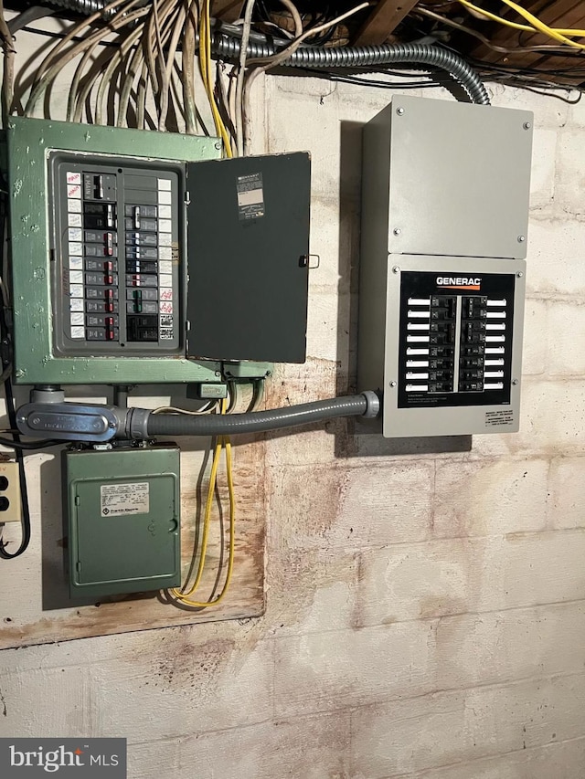 utility room featuring electric panel