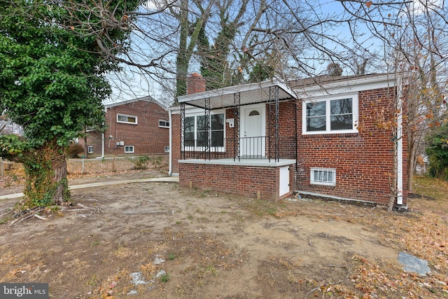 view of front of home