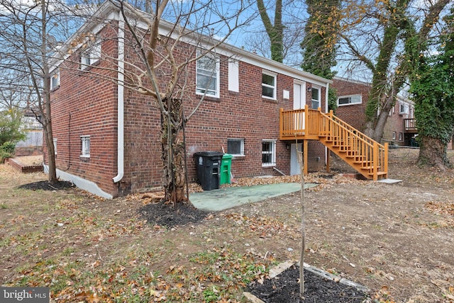 rear view of house with a patio area