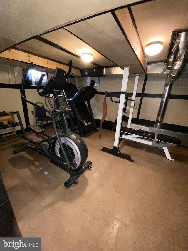 view of workout room