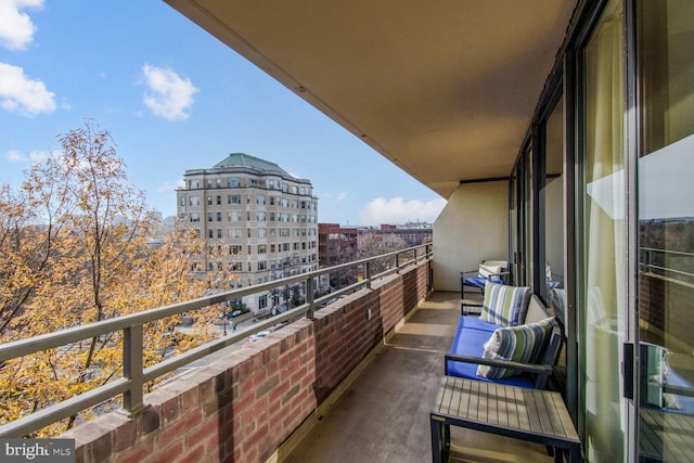 view of balcony