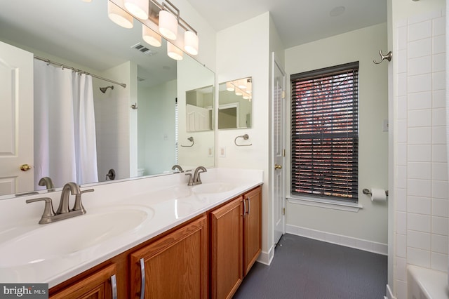 bathroom with vanity