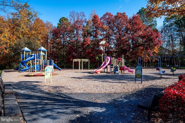 view of jungle gym