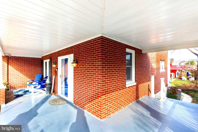 view of patio / terrace with covered porch