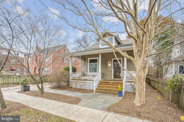 bungalow with covered porch