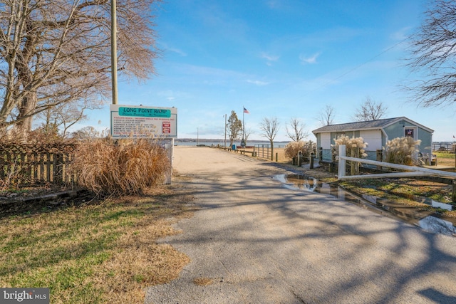 view of road