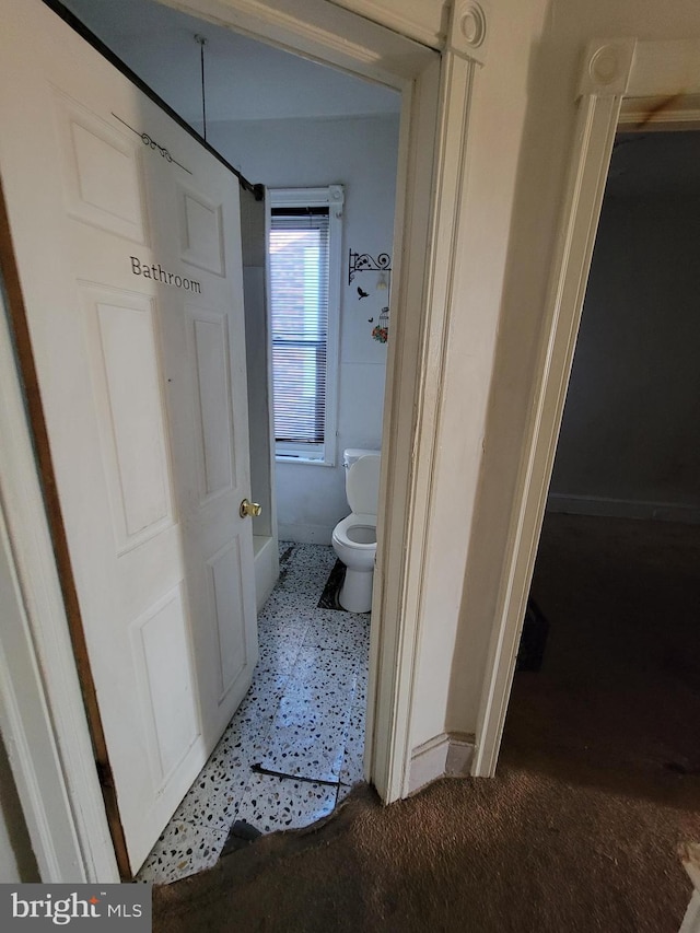 bathroom featuring toilet