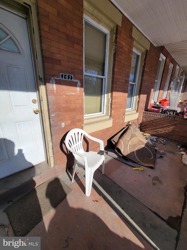 view of patio / terrace with a porch