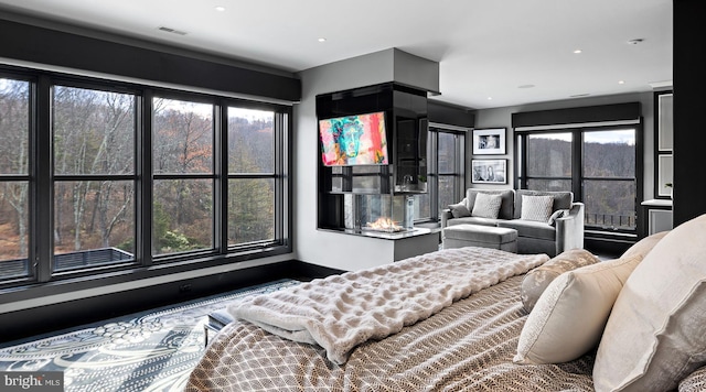 2169 Aquetong Rd, New Hope, PA 18938 - bedroom with multiple windows and recessed lighting