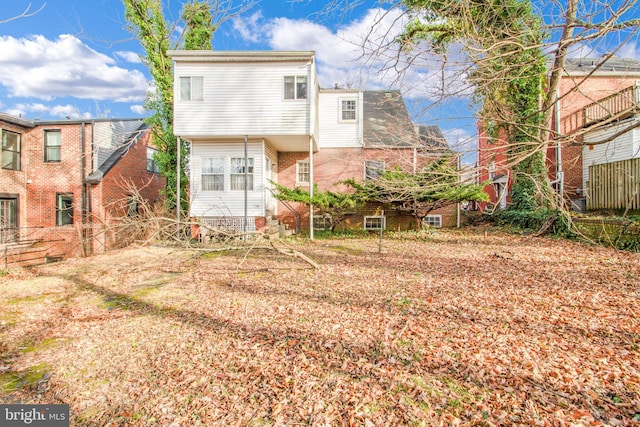 view of rear view of house