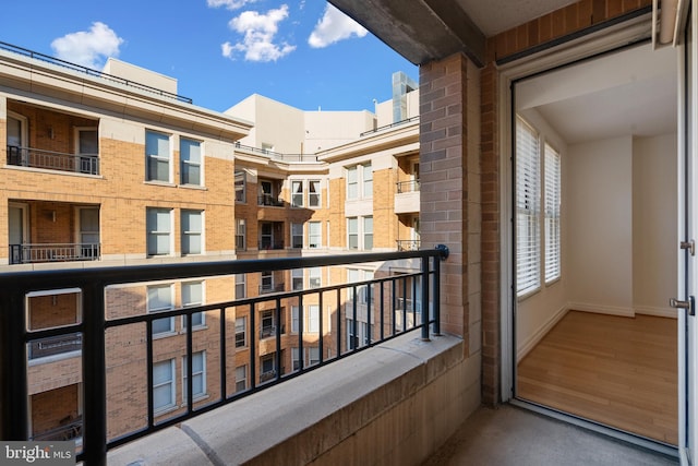 view of balcony