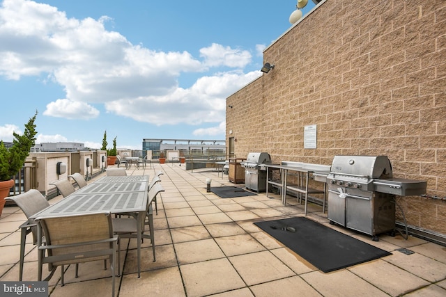 view of patio / terrace featuring area for grilling