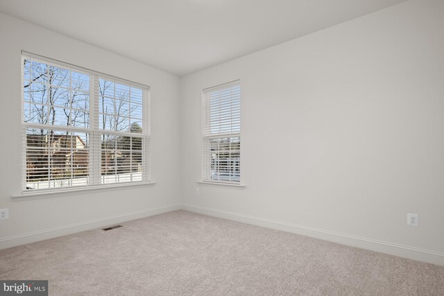 view of carpeted empty room