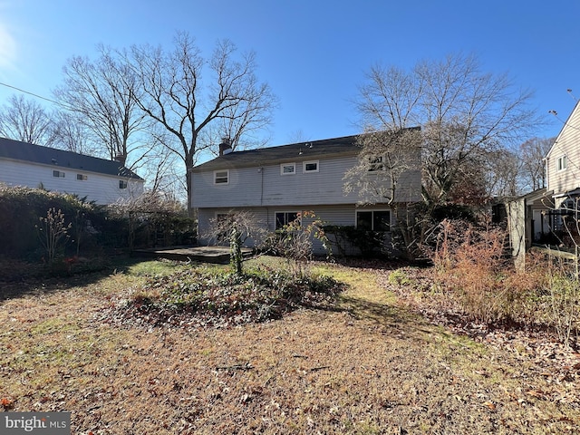 view of rear view of property