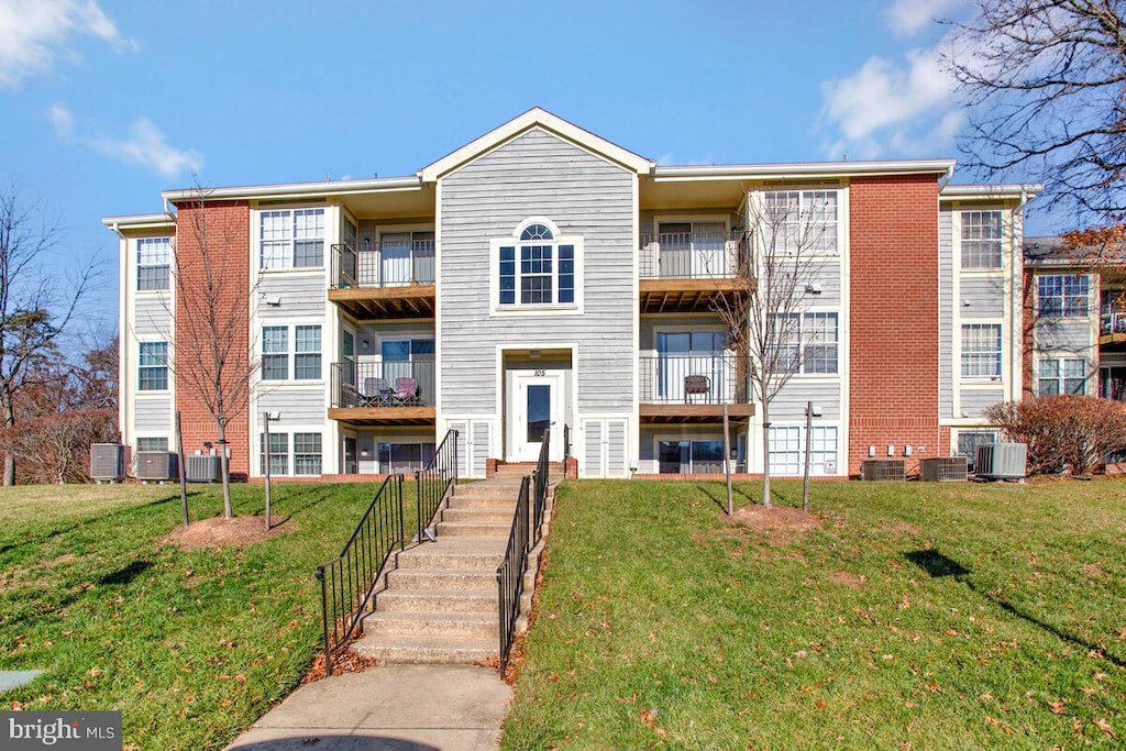 view of property with central AC