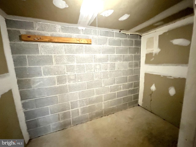 view of basement