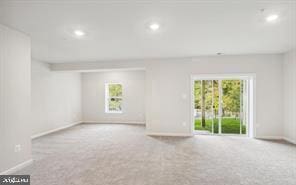 view of carpeted empty room