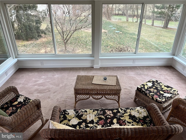 view of sunroom / solarium