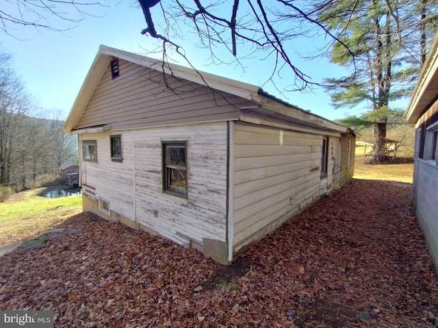 view of home's exterior