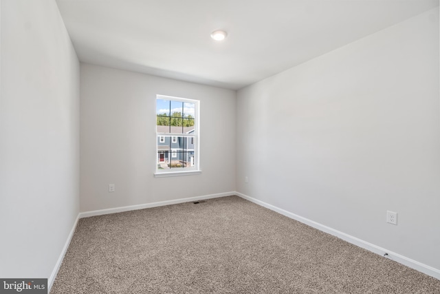 view of carpeted empty room