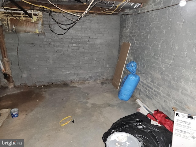 view of basement