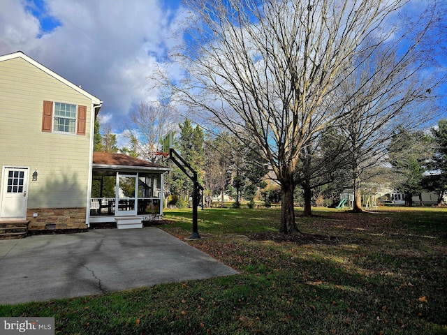 view of yard