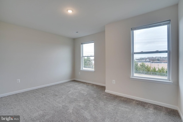 view of carpeted empty room