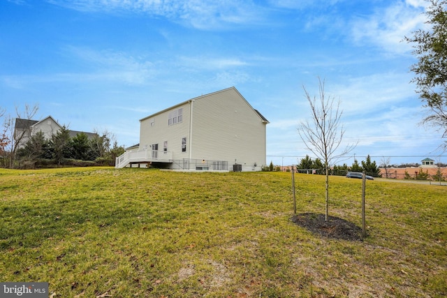 view of property exterior featuring a yard