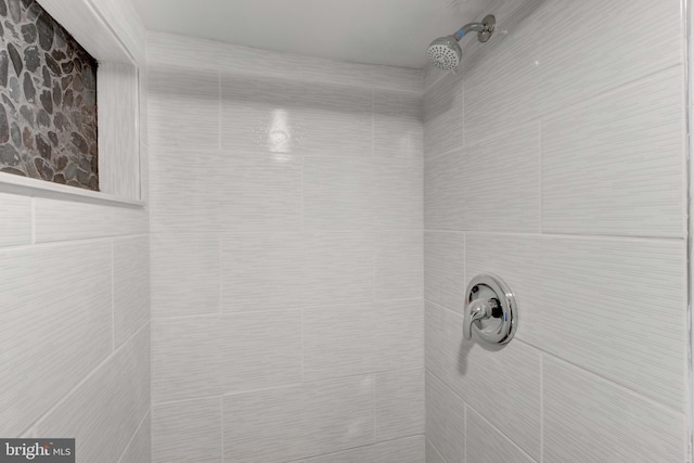 details with tiled shower