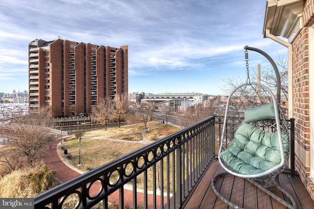 view of balcony