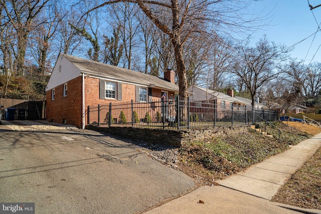 view of front of home