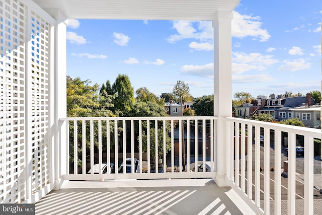 view of balcony