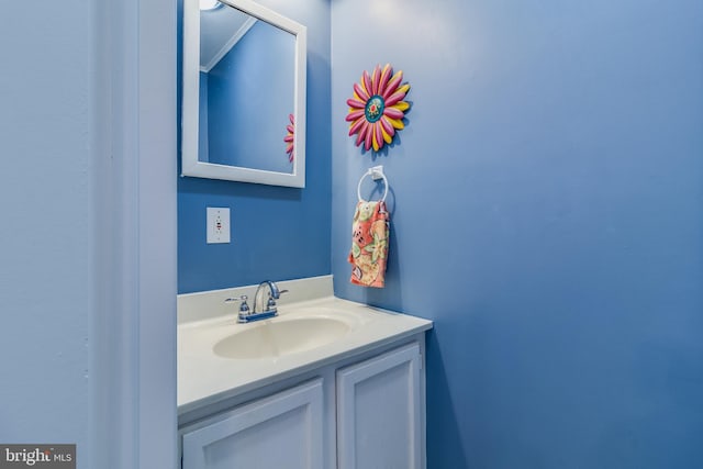 bathroom featuring vanity