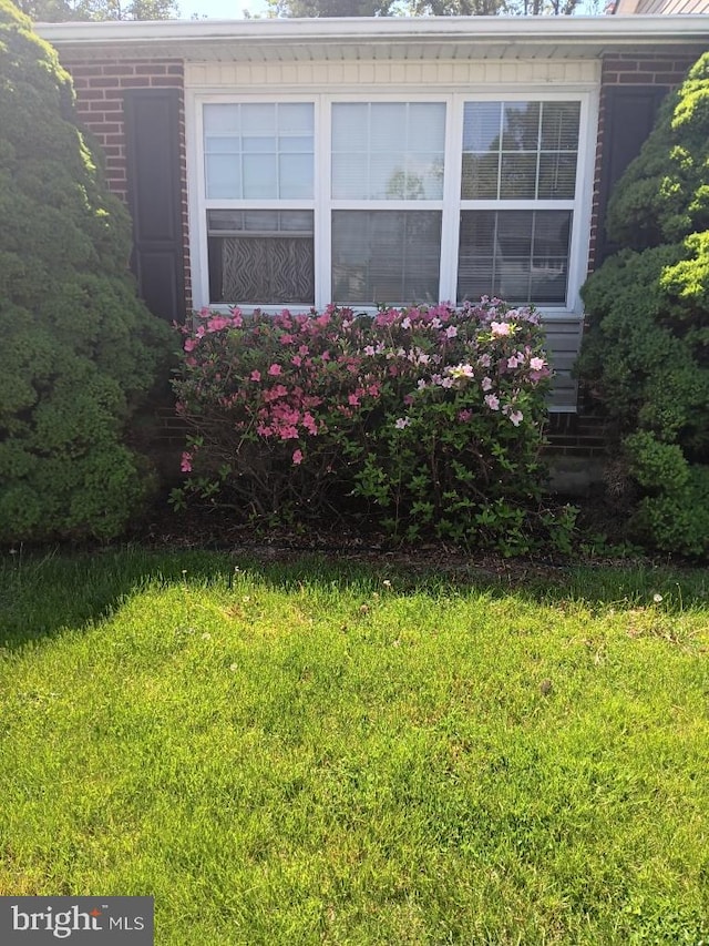 view of property exterior featuring a yard