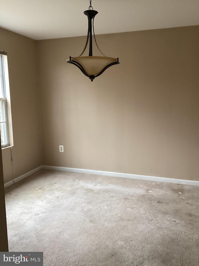 view of carpeted empty room