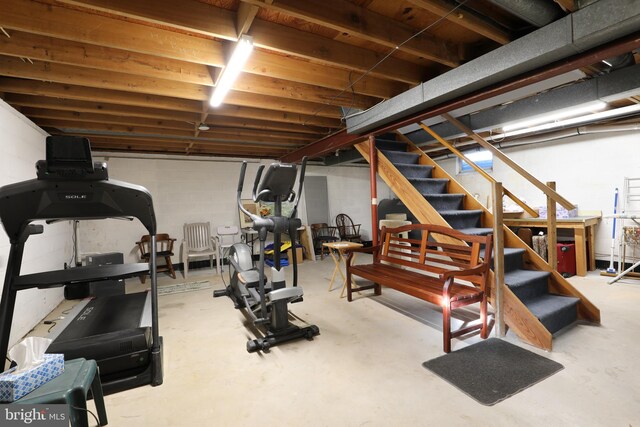 view of workout room