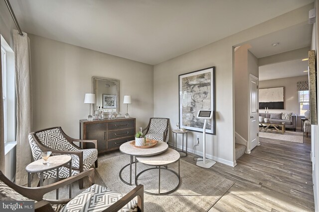 Skyview Dr W, Lavale, MD 21502 - living area featuring wood finished floors and baseboards