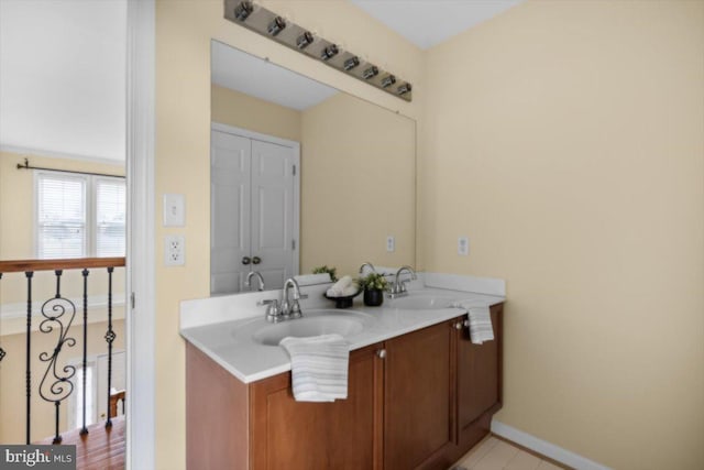 bathroom featuring vanity