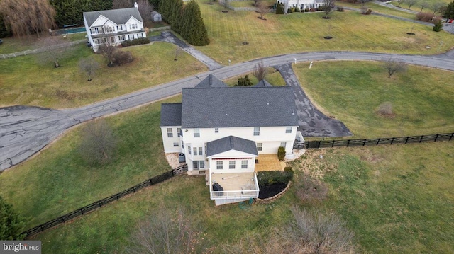 birds eye view of property