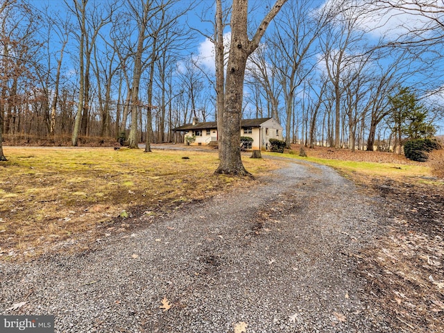 view of front of home featuring a front yard