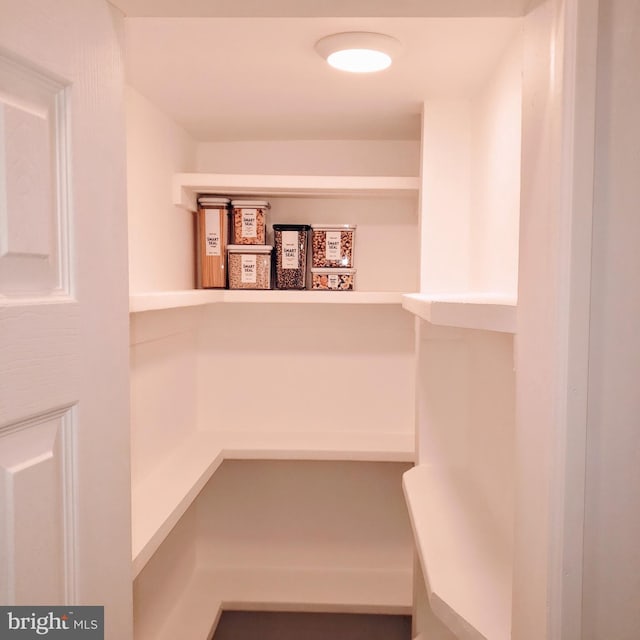 view of pantry