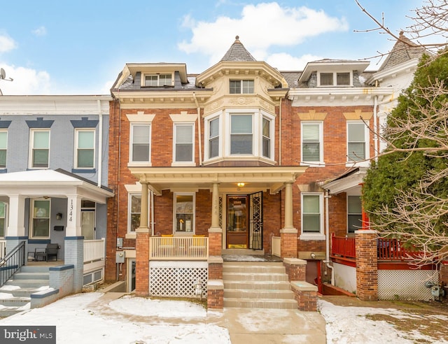 view of front of home with a porch