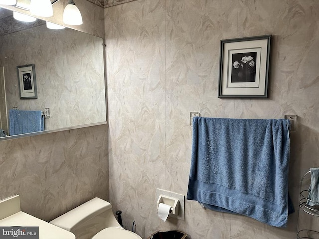 bathroom featuring toilet