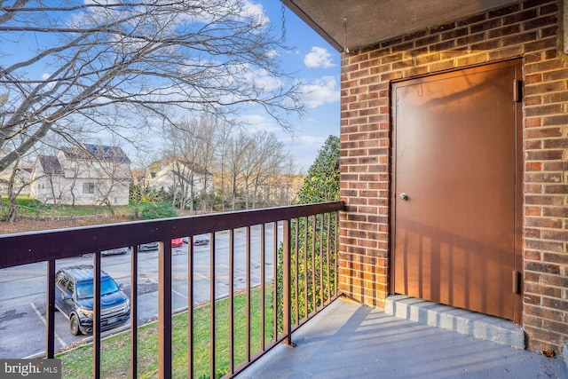 view of balcony