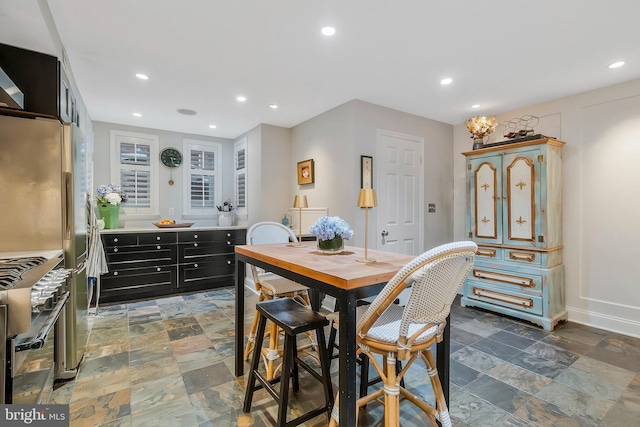 view of dining room