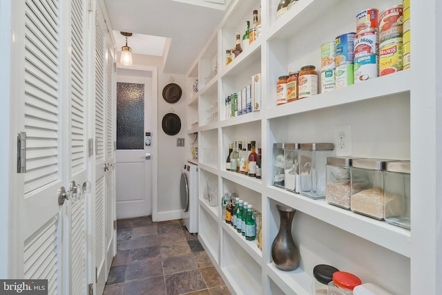 pantry with washer / dryer