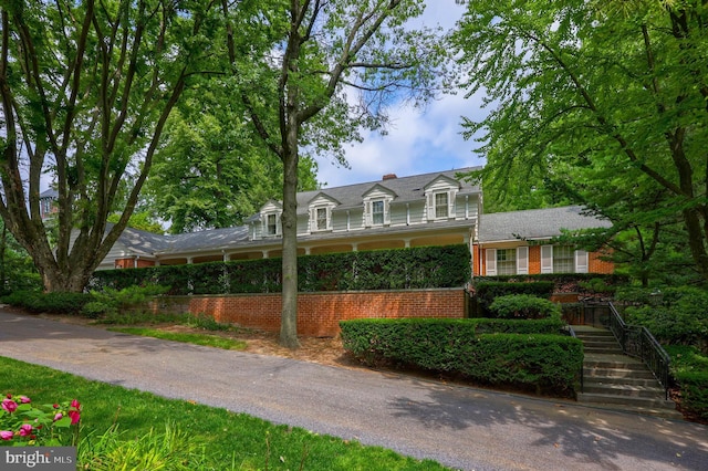 view of cape cod home