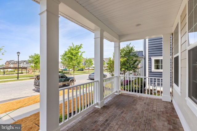 balcony with covered porch